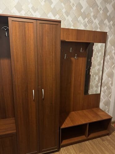 Детская мебель: Qarderob/Antre mebeli – çoxfunksiyalı dəst - Material: ağac — 1