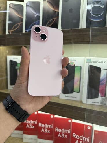 IPhone 15, 128 GB, Çəhrayı, Zəmanət