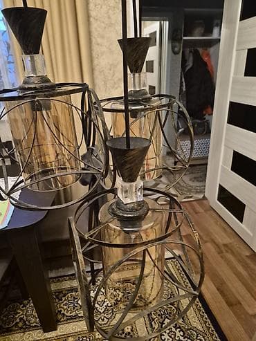qelib satisi: Çılçıraq, 3 lampa, Metal — 5