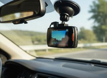 Bu videoqeydiyyatçı avtomobildə istifadə üçün nəzərdə tutulmuş kompakt