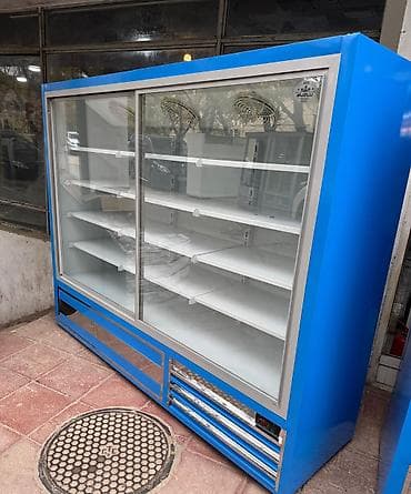 Mağaza vitrin soyuducusu - Tip: Şüşəli ön vitrin soyuducu, sürgülü