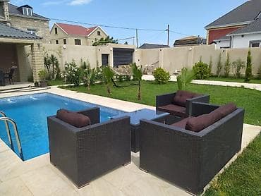 lerikde kiraye evler: Mərdəkanda yerləşən isti, hovuzlu bağ evimiz xidmətinizdədi,xidmətə — 4