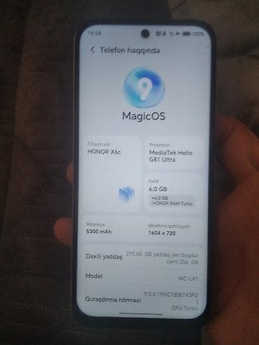 s 6 samsung: Honor X6c, 256 GB, rəng - Ağ — 3