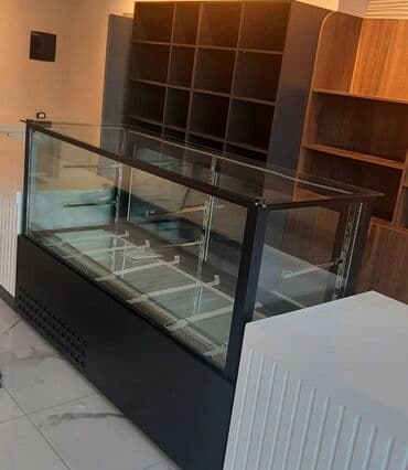 Tort ve şirniyyat soyuducuları. Sifarişle hazırlanır. Zavod istehsalı