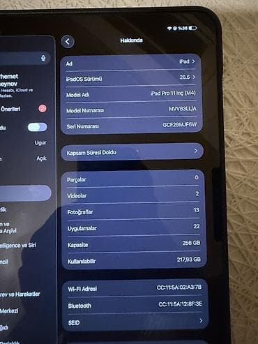 Apple iPad Pro 11" (M4) — 256 GB - Model: iPad Pro 11 inch (M4) — 1