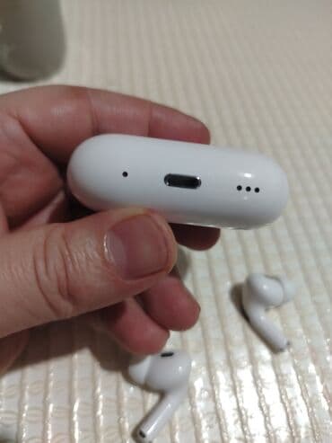 airpods pro satilir: Simsiz (Bluetooth) Qulaqcıqlar, Apple, rəng - Ağ — 4