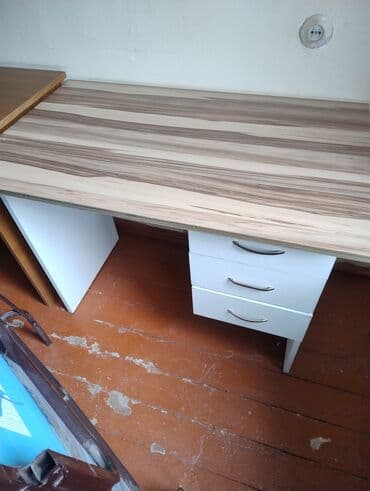 dikt taxta: Компьютерный стол, Нераскладной, Фанера, Прямоугольный стол — 7