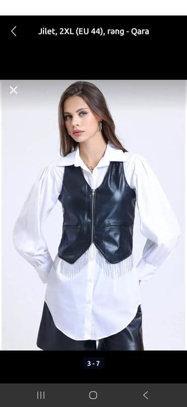 salvar ustu uzun koftalar: Düz kəsimli, uzunqol qadın köynək donu. Bu don gündəlik geyim üçün — 8