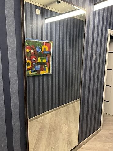 metbex dekorlari: Güzgü Divar üçün, Düzbucaqlı, Sadə, Çərçivə ilə — 3