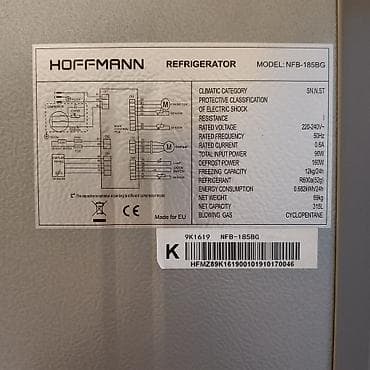 İşlənmiş 2 qapılı Hoffman Soyuducu Satılır, rəng - Qara — 10