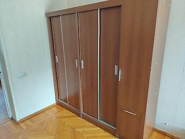 Ev üçün mebel: İşlənmiş, 4 qapılı, Qəhvəyi, Kupe, Düz dolab — 2