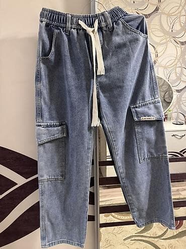 Denim cargo şalvar
1 defe geyilib unisex