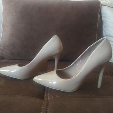 Tuflilər, Ölçü: 37, rəng - Bej, İşlənmiş