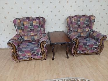 balta: Klassik üslubda yumşaq mebel dəsti - Tərkibi: 3 yerlik divan + 2 ədəd — 2
