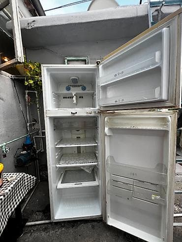 Elektronika: İşlənmiş 2 qapılı LG Soyuducu Satılır, rəng - Ağ — 4