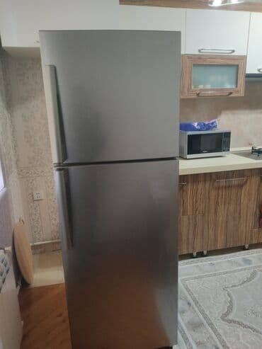 irsad xaladelnik: Xarab 2 qapılı Samsung Soyuducu Satılır, rəng - Boz — 1