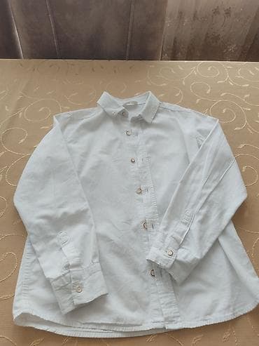 köynəy: Uşaq üçün ağ köynək - Brend: RONI KIDS - Ölçü: 116/122 (6 yaş) - — 4