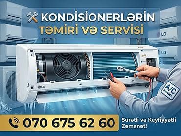 Kondisionerlərin təmiri sökülməsi yuyulması, qaz vurulması, boruların — 1