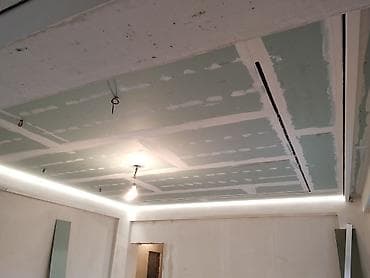 alçıpan: Hər növ tavan alçıpan işlərinin dizayna uyğun müasir üslubda — 7