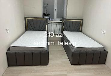 tək matraslar: - İki ədəd tək nəfərlik çarpayı dəsti - Başlıq: yumşaq döşəməli — 1