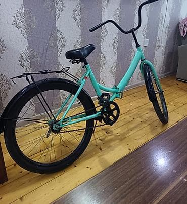 Şəhər tipli velosiped - Rəng: firuzəyi çərçivə, qara sükan və lalafo.az -da Şəhər tipli velosiped - Rəng: firuzəyi çərçivə, qara sükan və