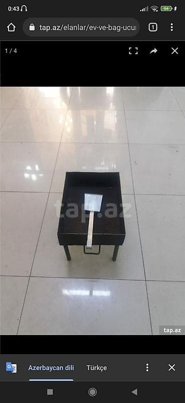 Manqallar, qrillər, barbekyu: Ayaqlari acilib baglanan muxtelif forma olcu ve qiymetlere — 3