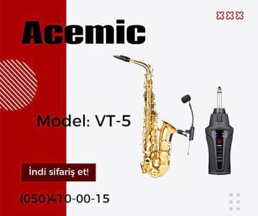 Acemic saksafon mikrofon Model: VT-5 🚚Çatdırılma xidməti mövcuddur