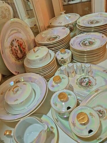 набор художника: Обеденный набор, Фарфор, Мадонна, 12 персон, Германия — 1