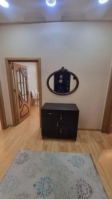 nizamide kiraye evler: 2 otaqlı mənzil – geniş və işıqlı planlama evi. içində mebiler var — 4
