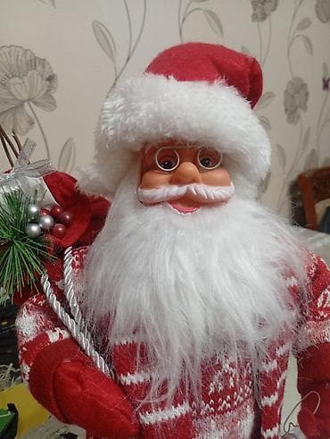 Bayram məhsulları: Yeni il dekoru dəsti: Şaxta Baba fiquru və tematik səbət - Şaxta Baba — 4