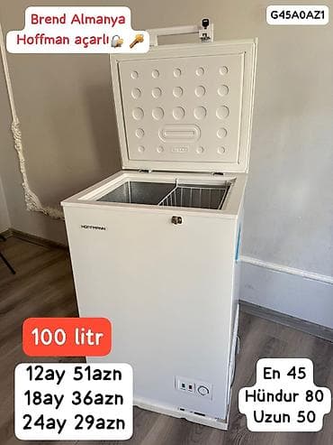 Soyuducular: Yeni 2 qapılı Biryusa Soyuducu Satılır, rəng - Boz, Kredit var — 2