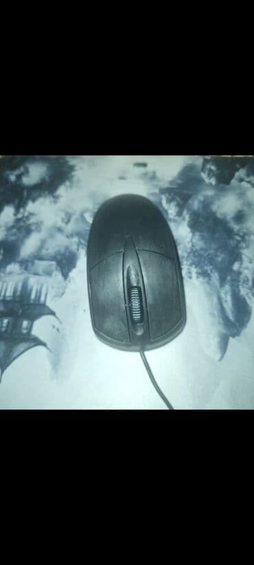 коврик для мыши: Simli kompüter siçanı - Rəng: Qara - Bağlantı: USB (simli) - Növ — 1