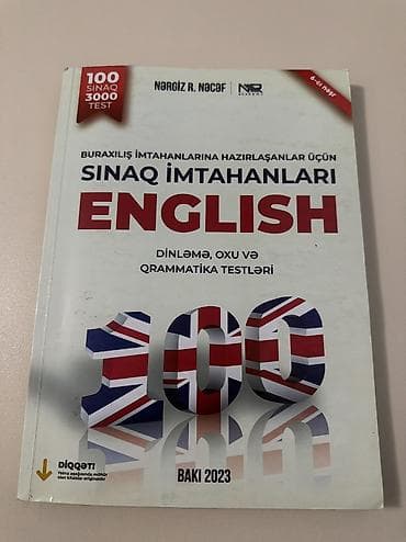 Testlər: Nərgiz Nəcəf İngilis dili 100 sınaq.(2023)
İçi təmizdir — 1