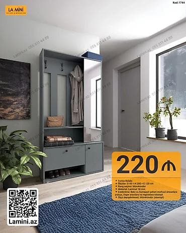 dolab skaf: Dəhliz Dolabı – Kod: 1744 - Ölçülər: Genişlik 40 sm × Hündürlük 200 — 1