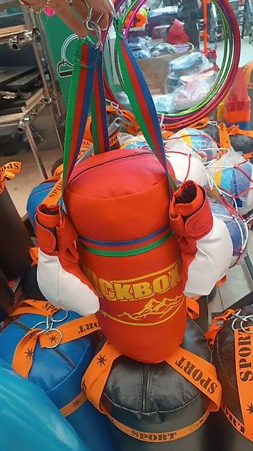 ucuz velosipedlerin satisi: Uşaq boks dəsti – asılqanlı mini boks kisəsi və əlcəklər 6 yaşa qədər — 1