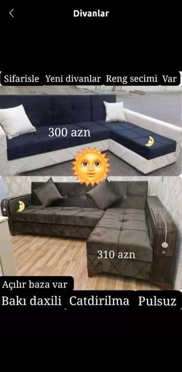 Künc divan, Yeni, Parça