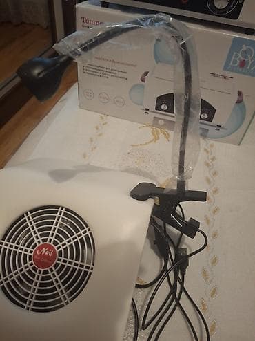 Manikür üçün toz yığan cihaz + masaya bərkidilən LED işıq - — 3