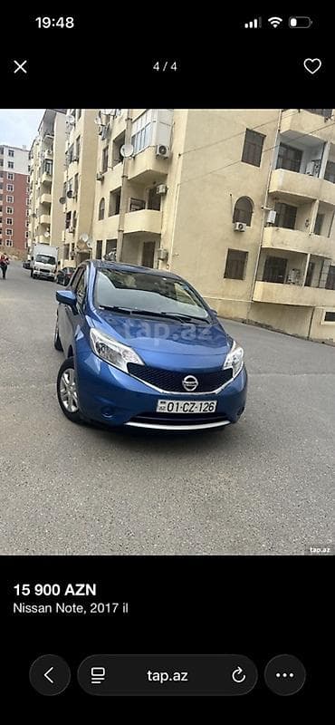 Nissan Note, 2017 il Qiymət: 15 900 AZN Mühərrik və ötürmə: - — 3