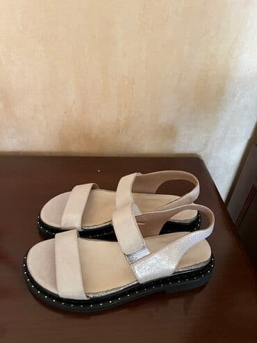 босоножки 27 размера: Размер: 39, цвет - Бежевый, Новый — 4
