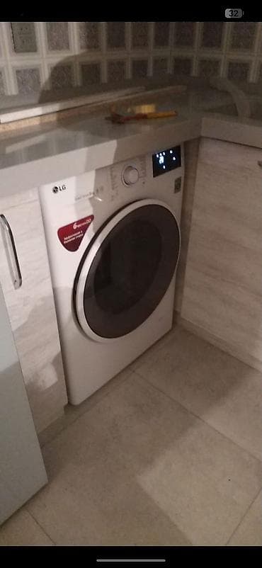 ev telefonsuz internet: Paltaryuyan maşın LG, 9 kq, Avtomat, Qurutmasız — 2