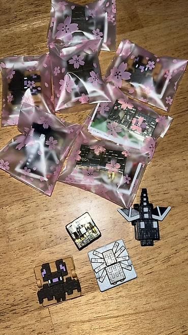 статуетка: Minecraft temalı kinder fiqurlar Ender Dragon, yarasa, hörümçək və — 4