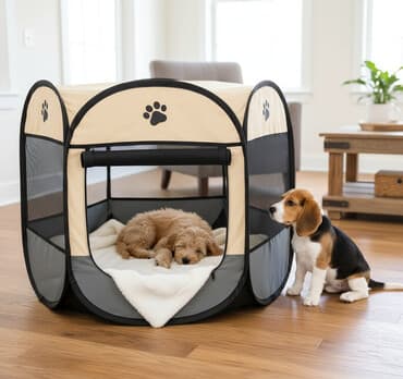 pişik biti: 🇦🇿 🐾 Pişik və it üçün rahat çadır 📏 Ölçü: 91×91×58 sm 🌬️ Havadar tor — 1