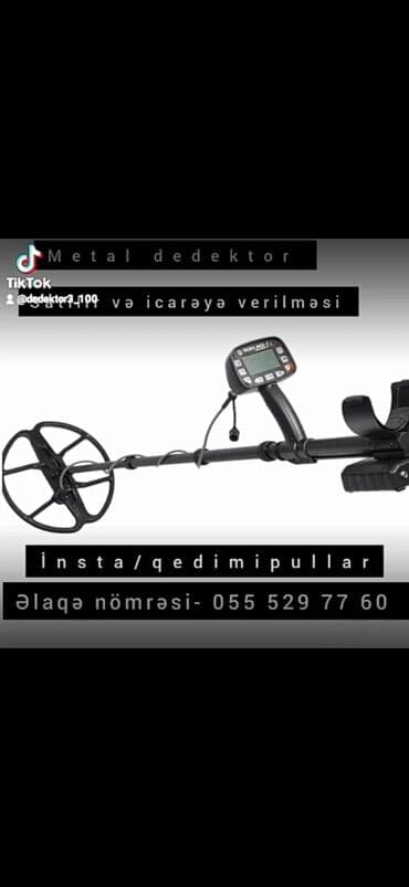 Metal detektor – satılır və icarəyə verilir. Xüsusiyyətlər: - Yüksək