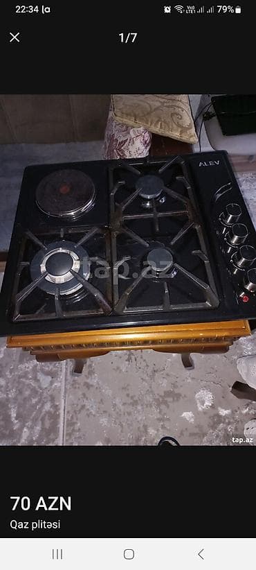 Qarışıq sobası Quraşdırılan, 4 gözlü, İşlənmiş