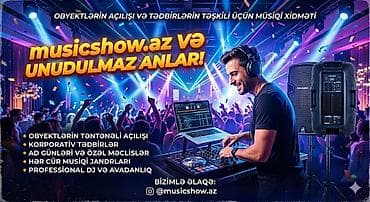 Musicshow.az – tədbirlər üçün peşəkar musiqi xidməti Xidmətlər: -