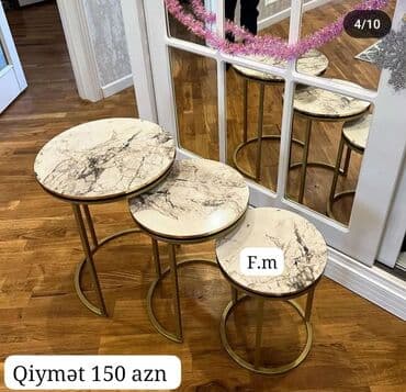 nerw stol: Jurnal masası, Yeni, Açılmayan, Yumru masa — 2