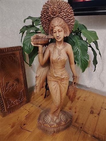 Fiqur, Taxta, rəng - Qəhvəyi