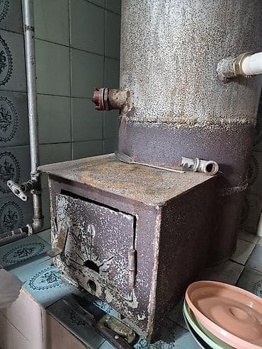 odun peci: Məişət üçün odun/kömürlə işləyən sobalı samovar tipli su qızdırıcısı — 3