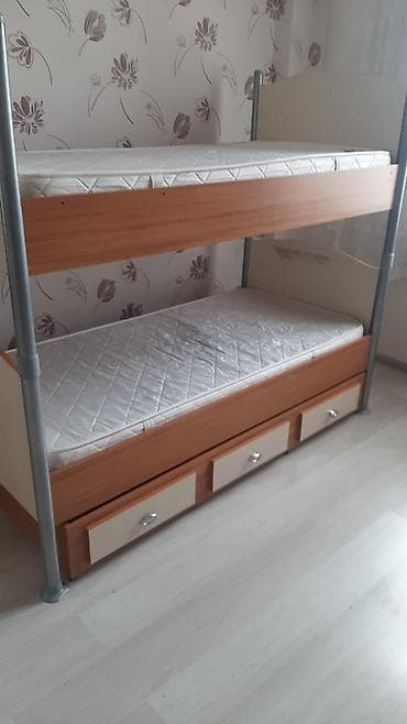 carpayi olculeri: Oğlan və qız üçün, Çarpayı, Matras ilə, Siyirməli, Dəmir — 2