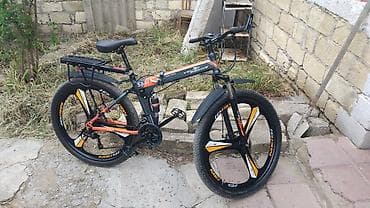 Qatlanan dağ velosipedi – sport dizayn - Çərçivə: qatlanan alüminium